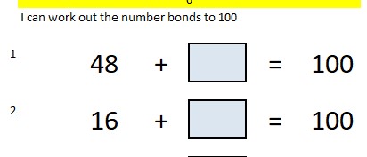 This self-marking spreadsheet provides practise of number bonds including decimals.